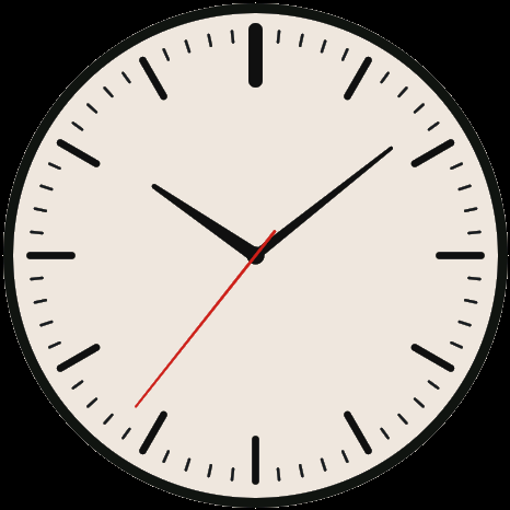 Bauhaus clock face