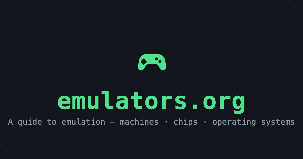 The emulators.org home page