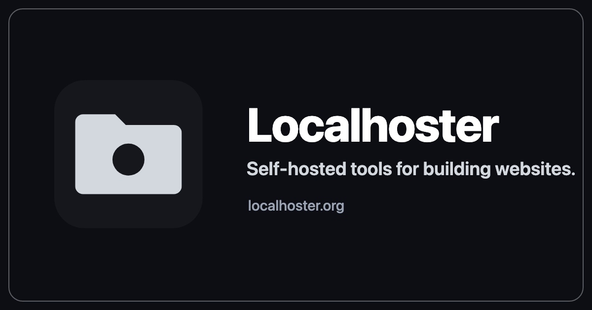 The localhoster.org home page