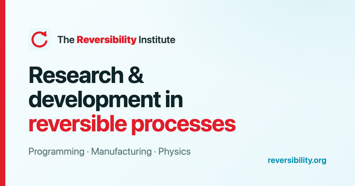 The reversibility.org home page